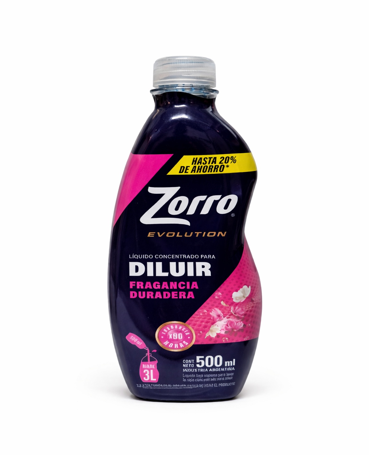 Jabon Liquido Zorro P/Diluir Evolution Rosa x 500 Ml